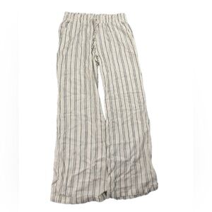 t.j.maxx striped white and black linen pants